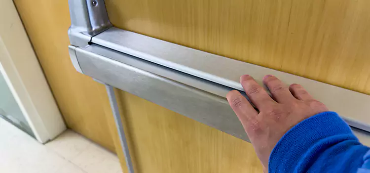 Installing a Push Bar on a Door Chicago Heights